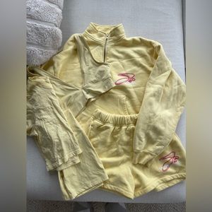 Entire Palmer SET ACTIVE Collection- 1/4 Zip, Sweatshort, Tee, Bra, Shorts